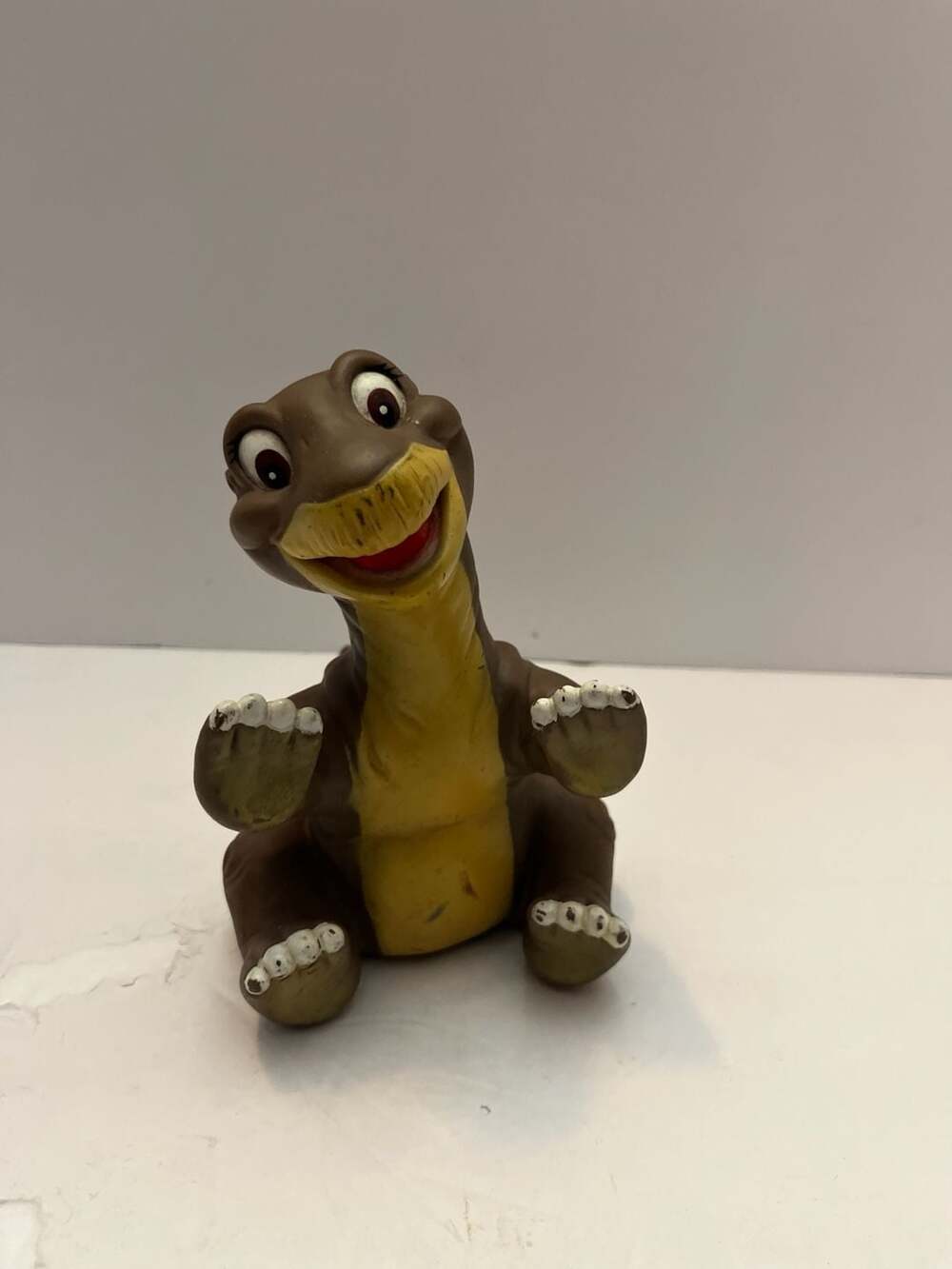 Vintage 1988 Pizza Hut Land Before Time Littlefoot Rubber Hand Puppet Dinosaur